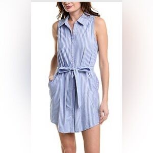 - Michael Stars Blue and White Striped shirt Dress NWT